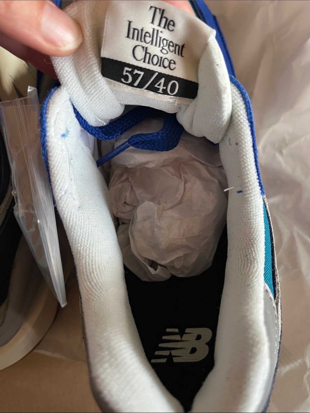 New Balance Men’s Running Course Blue and Orange with Metallic - Picture 6 of 10